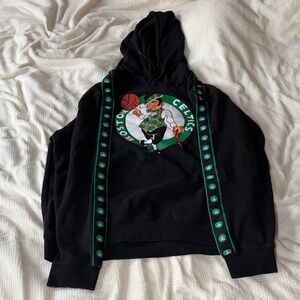 Boston Celtics NBA Black and Green Hoodie